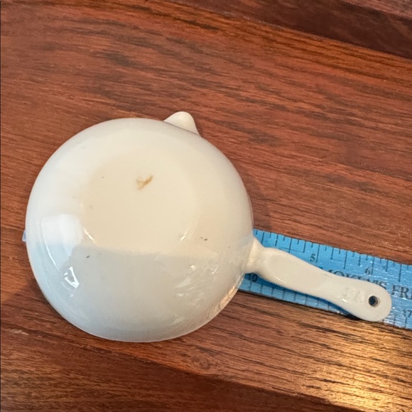 White Enamel vintage Champion Sillimanite laboratory crucible special porcelain - Picture 5 of 7